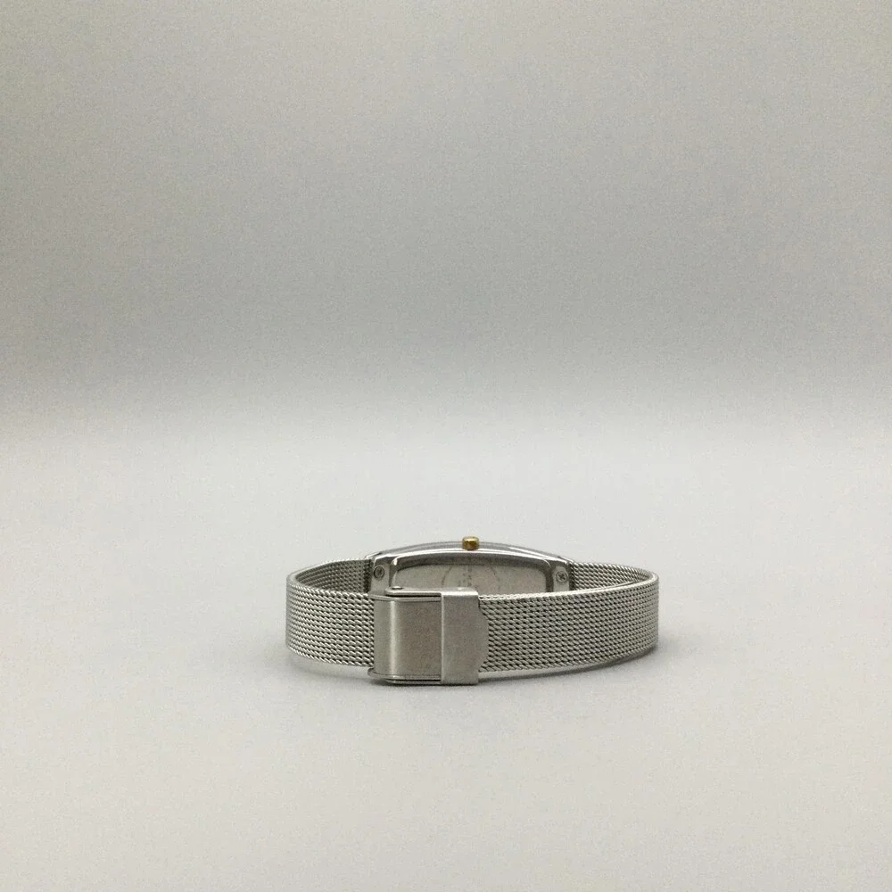Skagen Womens Watch 15mm Silver Tone Mesh Band Tonneau Steel New Battery